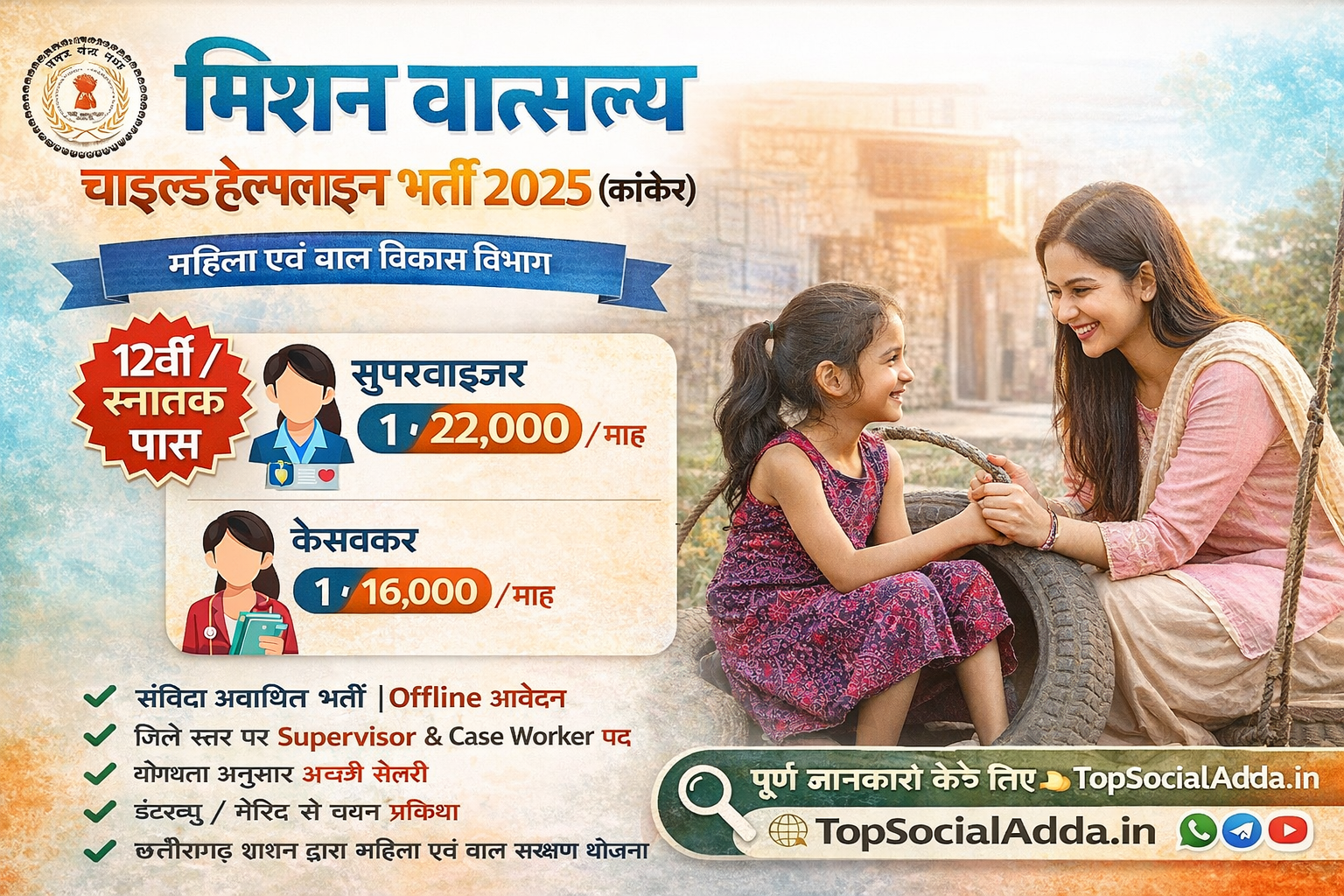 CG Mission Vatsalya Bharti 2025