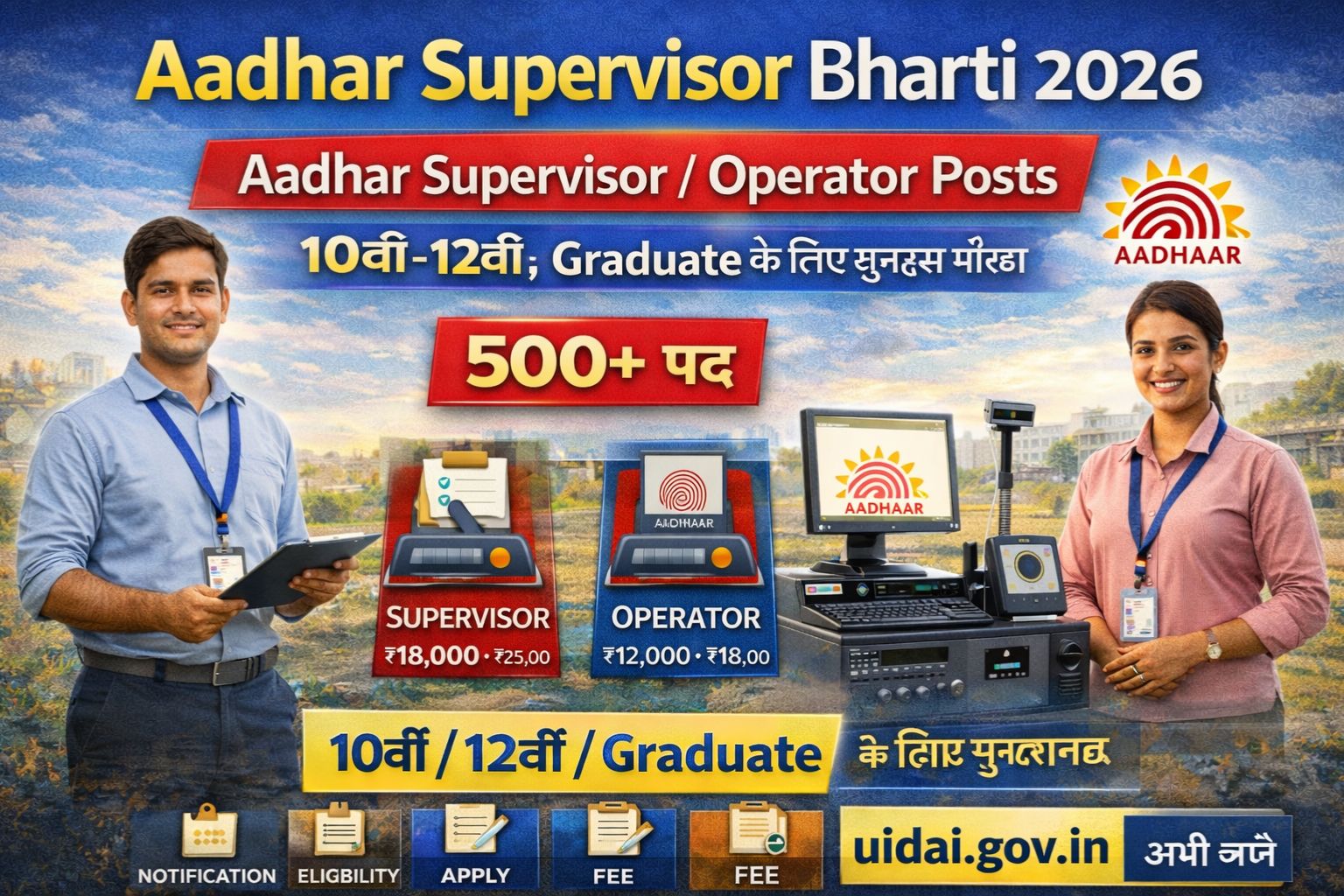 Aadhar Supervisor Bharti 2026